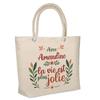 Tote Bag - PLANETEE - Life Is Prettier - Jute - Insulated - Large Capacity