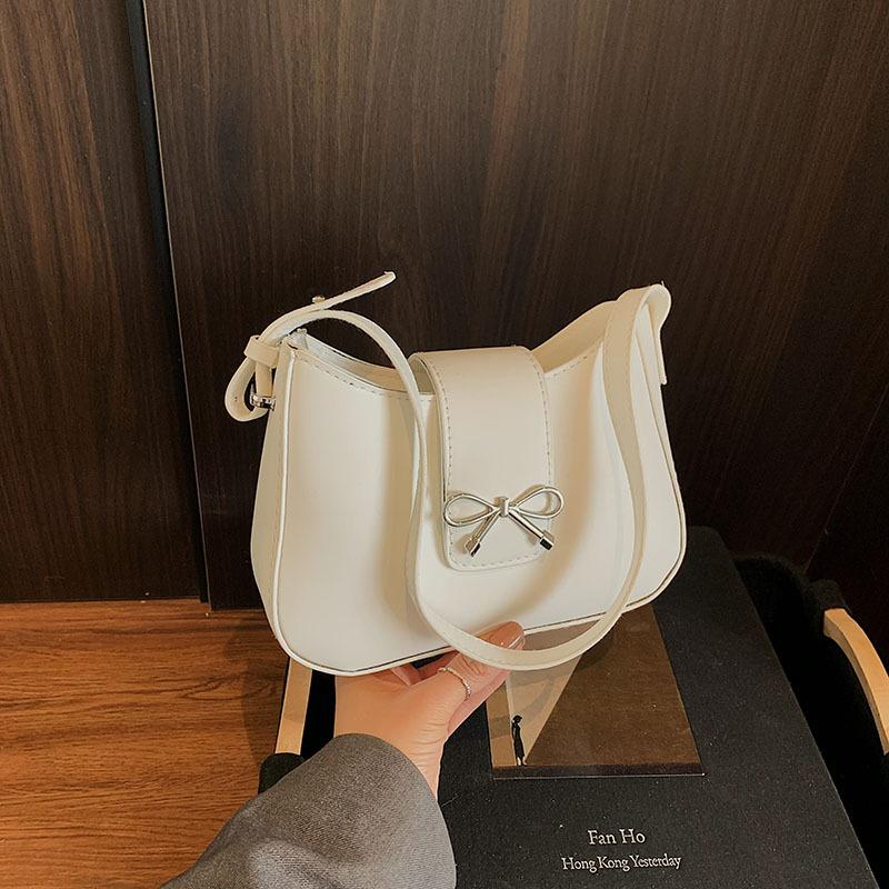 Simple Women's Bag New Korean Style Personalized One Shoulder Armpit Bag Texture Fashionable Commuter Bag Bag Armpit Bag