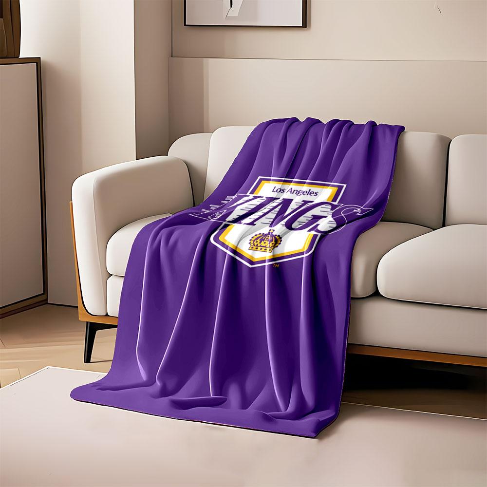 Los Angeles Kings Purple Design print blanket soft and cozy perfect for the living room bed sofa or a nap,gift