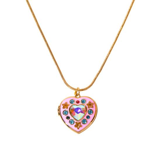Charming Exquisite Photo Frame Necklace Copper 1 Pc