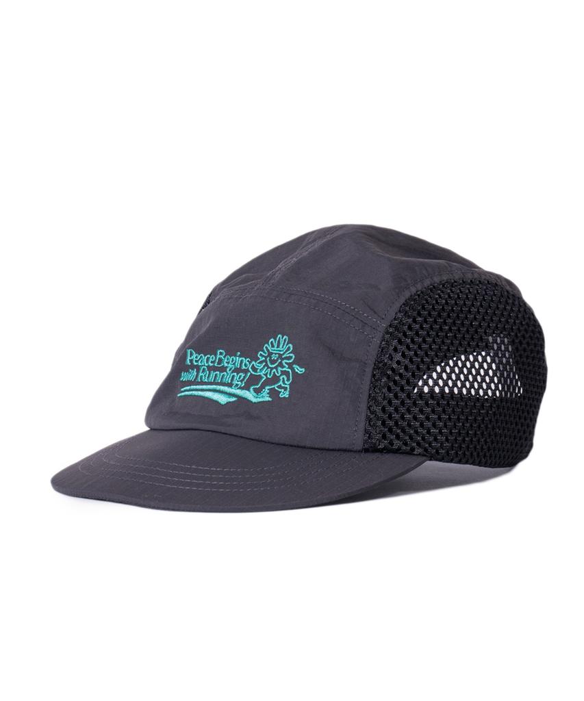 BIGWAVE COLLECTIVE Peace Runner'S Cap (Black)