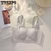 Thin Lingerie Women's Full-face Cup Breast Bra Anti-sagging Rabbit Ear Cup Large-sized Bra Seamless Bra Push Up Bra
