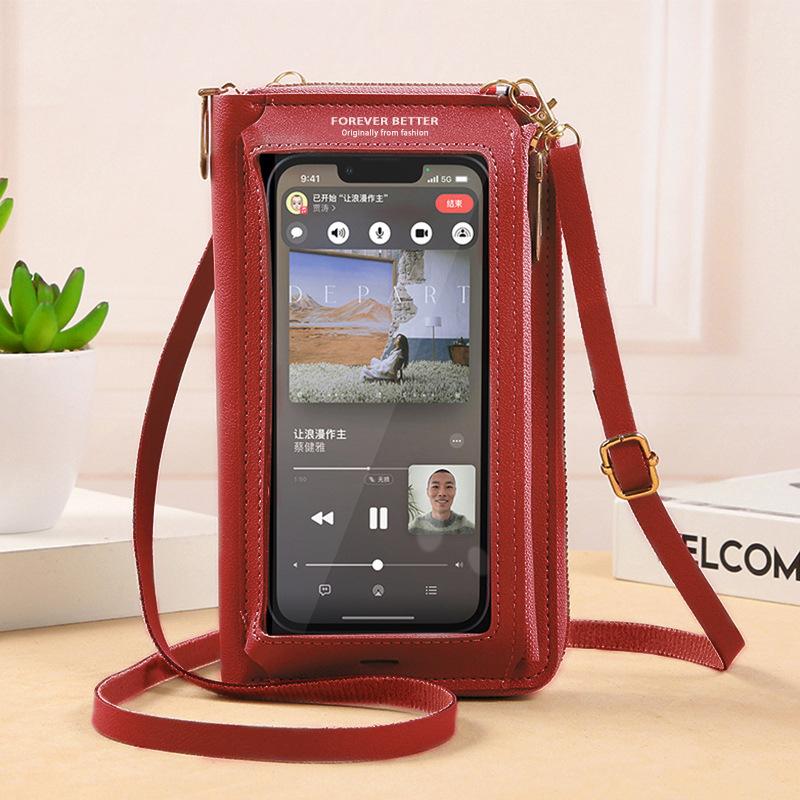 Touch Screen Phone Bag Crossbody Bags Women  Multifunctional Shoulder Wallet Mini Women's Bag Mobile Wallet Card Holder New