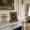Beautiful Decorated Golden Resins Frame Including Stand And Hook For Photos And Creation