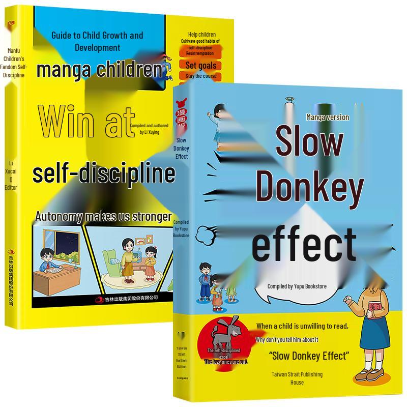 Children s Comic Books: Slow Donkey Effect & Kids Win Through Self-Discipline (Set of 2)