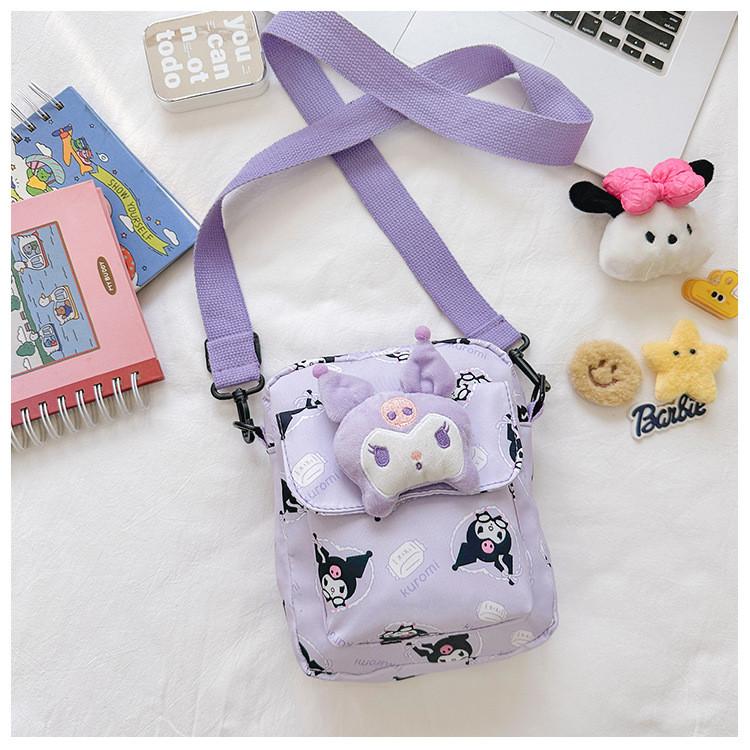 Adorable Cartoon Snack Bag For Girls In Nylon Perfect For Outdoor Activities And Daily Use