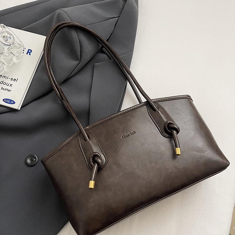 Premium texture large-capacity commuter bag women's 2025 new autumn and winter shoulder underarm bag niche light luxury tote bag