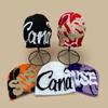 New American Contrasting Letter Jacquard Knitted Hat for Men and Women Warm Hip-hop Skateboard Personalized Pullover Hat