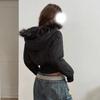 Stylish Unisex Hooded Cotton Puffer Jacket With Faux Fur Trim Slim Fit Retro Streetwear Winter