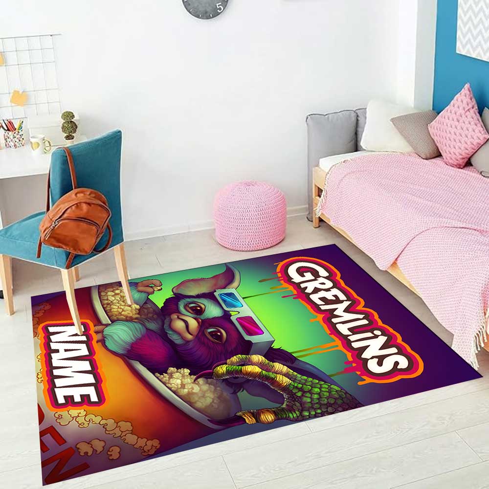 Warner Bros. Works Customize your name rug, office chair cushion, home bedroom living room gift.