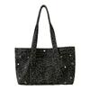 2025 Korean Cross-border Retro Leopard Print Canvas Bag Niche All-matching Large-capacity Casual Single-shoulder Tote