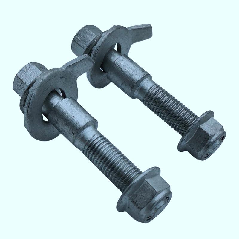 2x Front Adjustable Camber cam Bolt 14mm 81260 Easy to Install Auto Parts