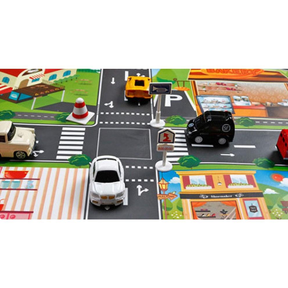 Seltene Corporation Village Auto Straßen Spielmatte (1 Stück)