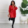 Stylish European & American Sequin Shirt Dress