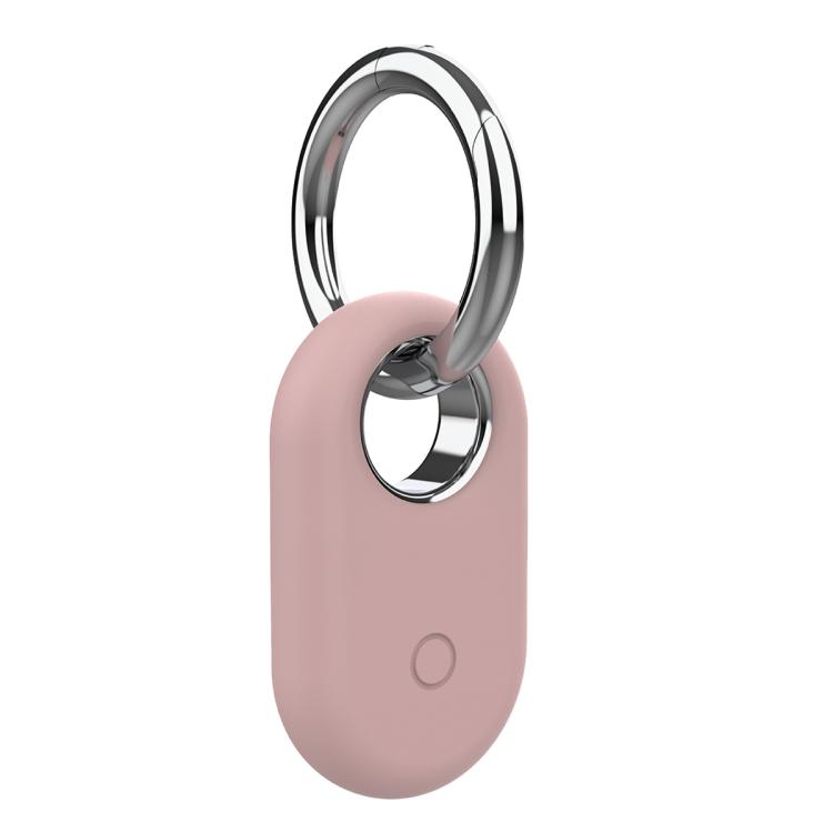 Silicone Shockproof Protective Case With Metal Keychain Carabiner For Samsung Galaxy Smart Tag 2 Tracker