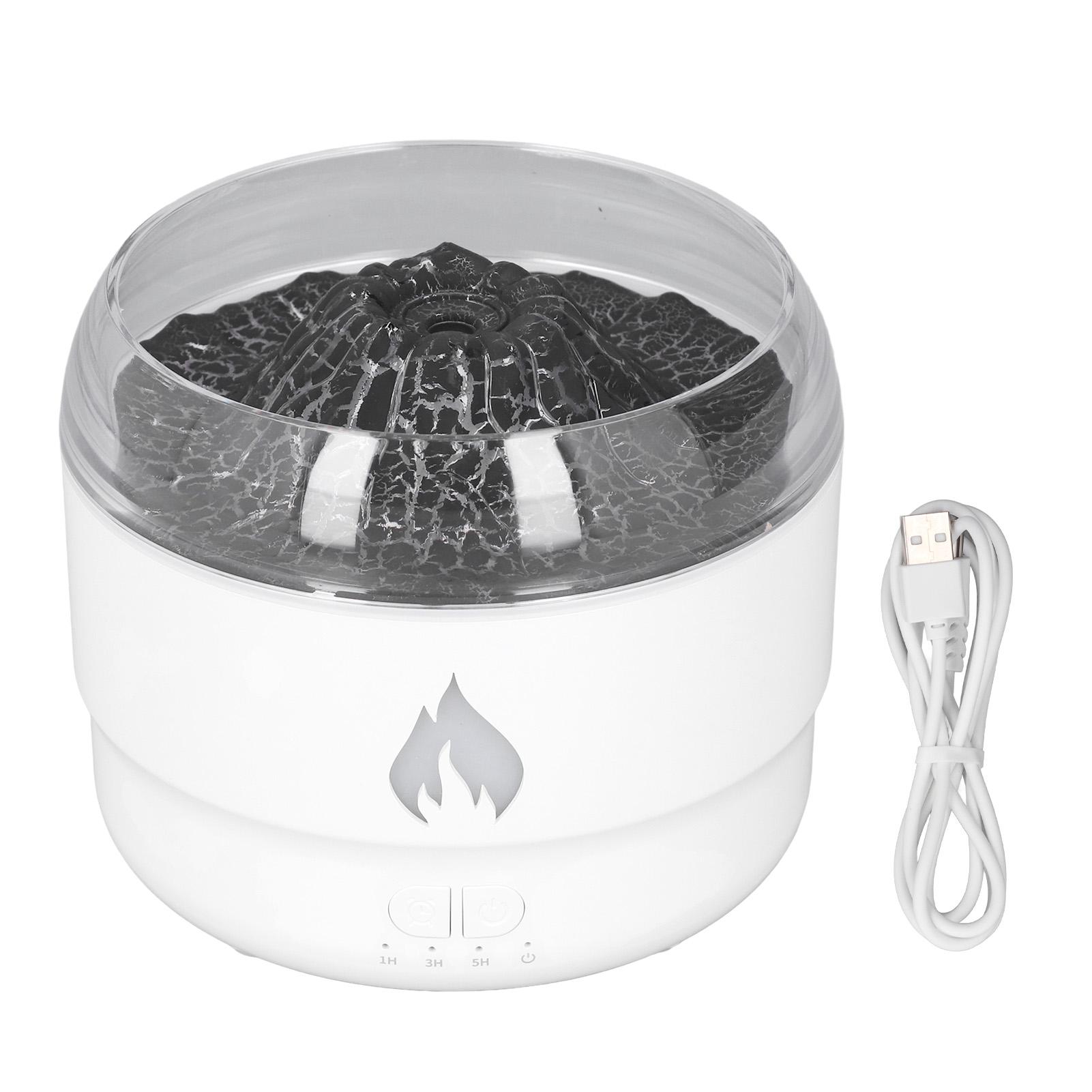 

Диффузор эфирного масла Flame 280 мл Увлажнитель 7 цветов светодиодный светильник Тихий ароматерапевтический диффузор для дома White