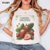 Retro Strawberry Shirt Comfort Colours Boho T-shirt Luscious Strawberries Tee Summer Fruit Tshirt