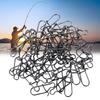 50Pcs Fishing Lures Connector High Strength Fishing Snapping Swivels Hook Snapping Pin Easy Snapping Fishing Hook