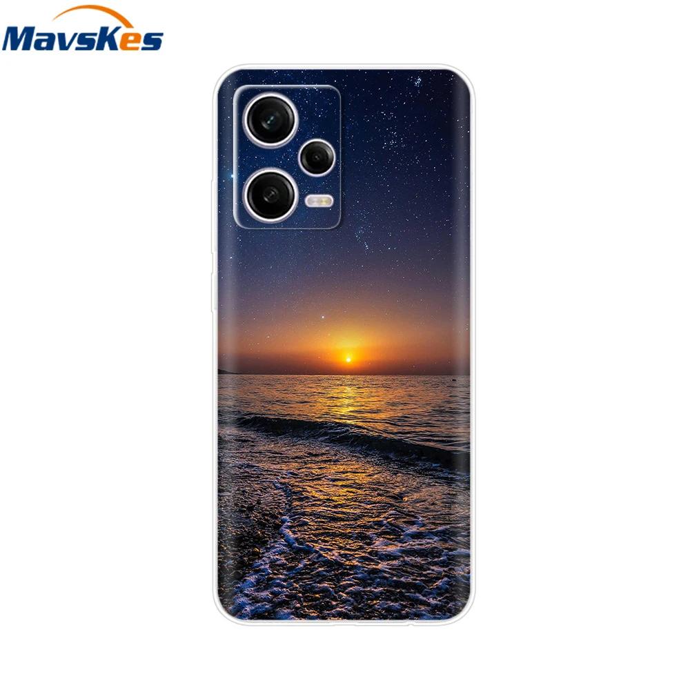 For Redmi Note 12 Pro Case Note12 Pro Cover Printed Silicone Phone Cover for Coque Xiaomi Redmi Note 12 Pro 5G Phone Case Funda