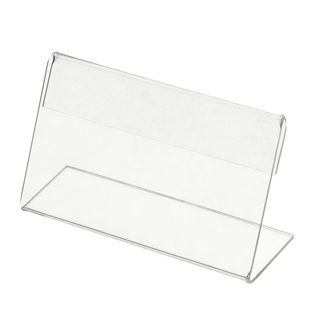 Mall Retail Store Acrylic Sign Display Holder Shelf Label Holder Price Card Tag Counter Top Stand