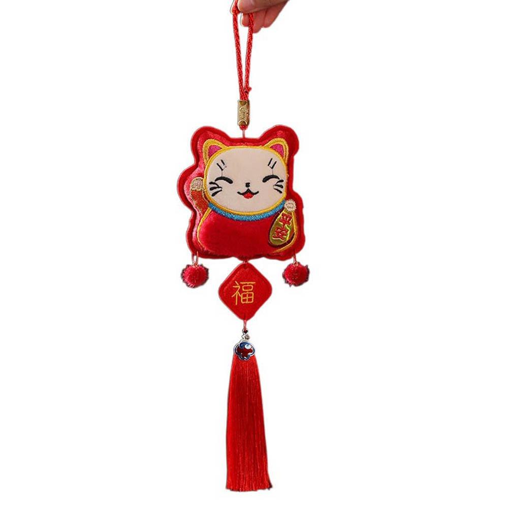 Red New Year Hanging Ornaments Traditional Spring Festival Tassel Pendant  Party