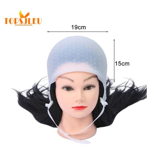 Haar-Highlighter-Hut – professionelles, wiederverwendbares Silikon-Friseurwerkzeug, verstellbare Schnalle, Heimsalonbedarf