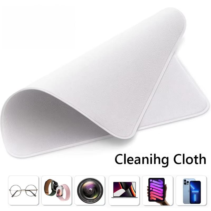 1/2/3Pcs Premium Microfiber Polishing Cloth Lint Free Scratch Proof For Cleaning Phone Tablet Laptop Screens