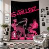 Wall TapestryGorillaz Art Hanging Cloth Decorative Background Cover for Room Decoration