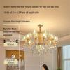 2024 European Style Jade Crystal Chandelier for Living Room, Dining Area & Villa Hall