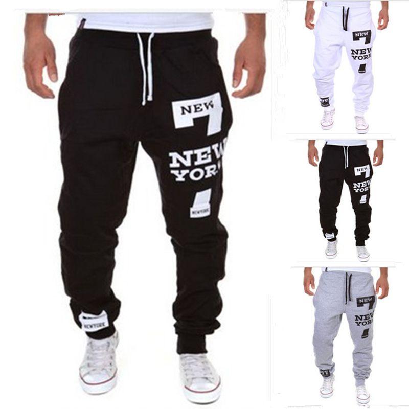 Mens Tracksuit Sport Gym Slim Fit Skinny Jogging Pants With Soft Polyester Material