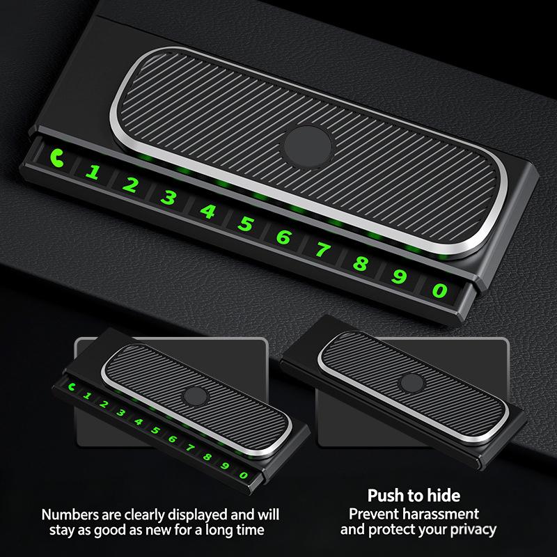 Temporary Parking Phone Number Plate Hidden Telephone Number Car Park Stop Card Automobile Accessories