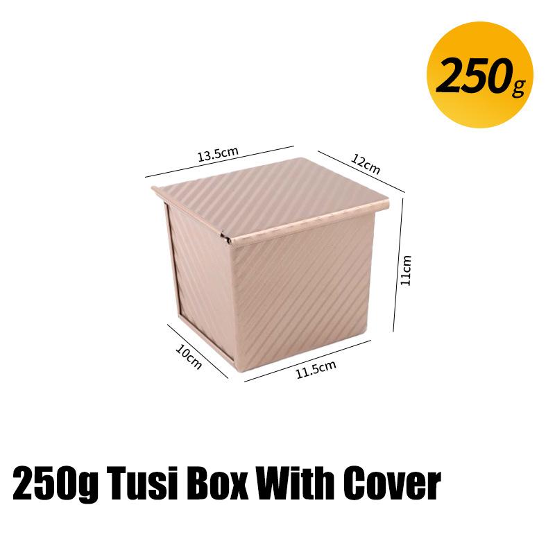 Rectangle Loaf Pan Round Shape Bread Baking Mould Cake Bread Toast Non-Stick Toast Box with Lid Household Kitchen Baking Tools