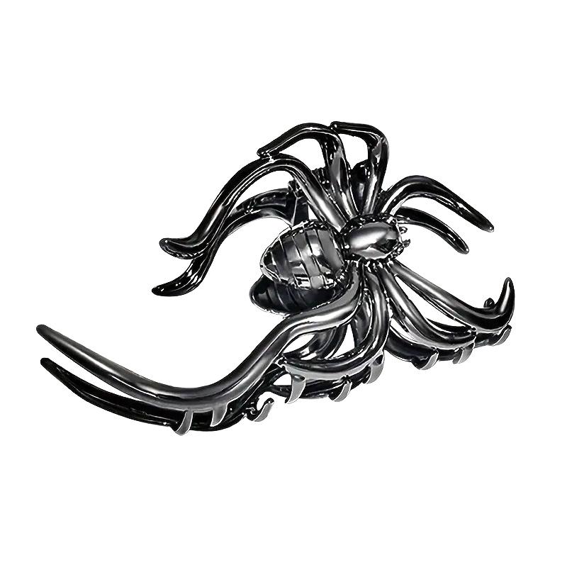 Fashionable Gothic Spider Halloween Hair Claw For Women Girls Unique Minimalist Shark Clip Exquisite Hair Accessories Gifts