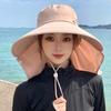 New Summer Outdoor Cycling Tea Picking Breathable Neck Protection Shawl Hat Full Face Sunscreen Hat Big Edge Sun Hat