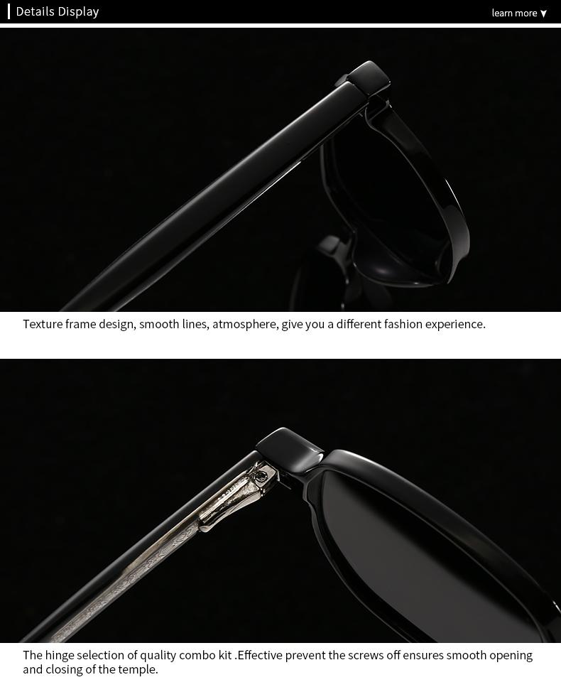 Cross-Border New Men's European and American Pin Ins Trendyy Street Photography Modern Charm Retro Sun Glasses Women 10061