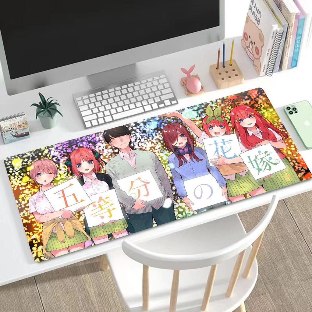Anime "The Quintessential Quintuplets"King Size Keyboard Pad & Mouse Pad Featuring Ichika, Nino, Miku, Yotsuba, and Itsuki