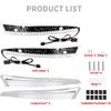 Windshield Trim Lights Windscreen Fairing LED Turn Signals Lamp Running Light Fit for Harley Road Glide FLTRXS FLTRK FLTRX 2015-2025 (Chrome)