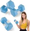 4FIZJO HEXAGONAL Dumbbells - 2 Pcs Blue 2kg