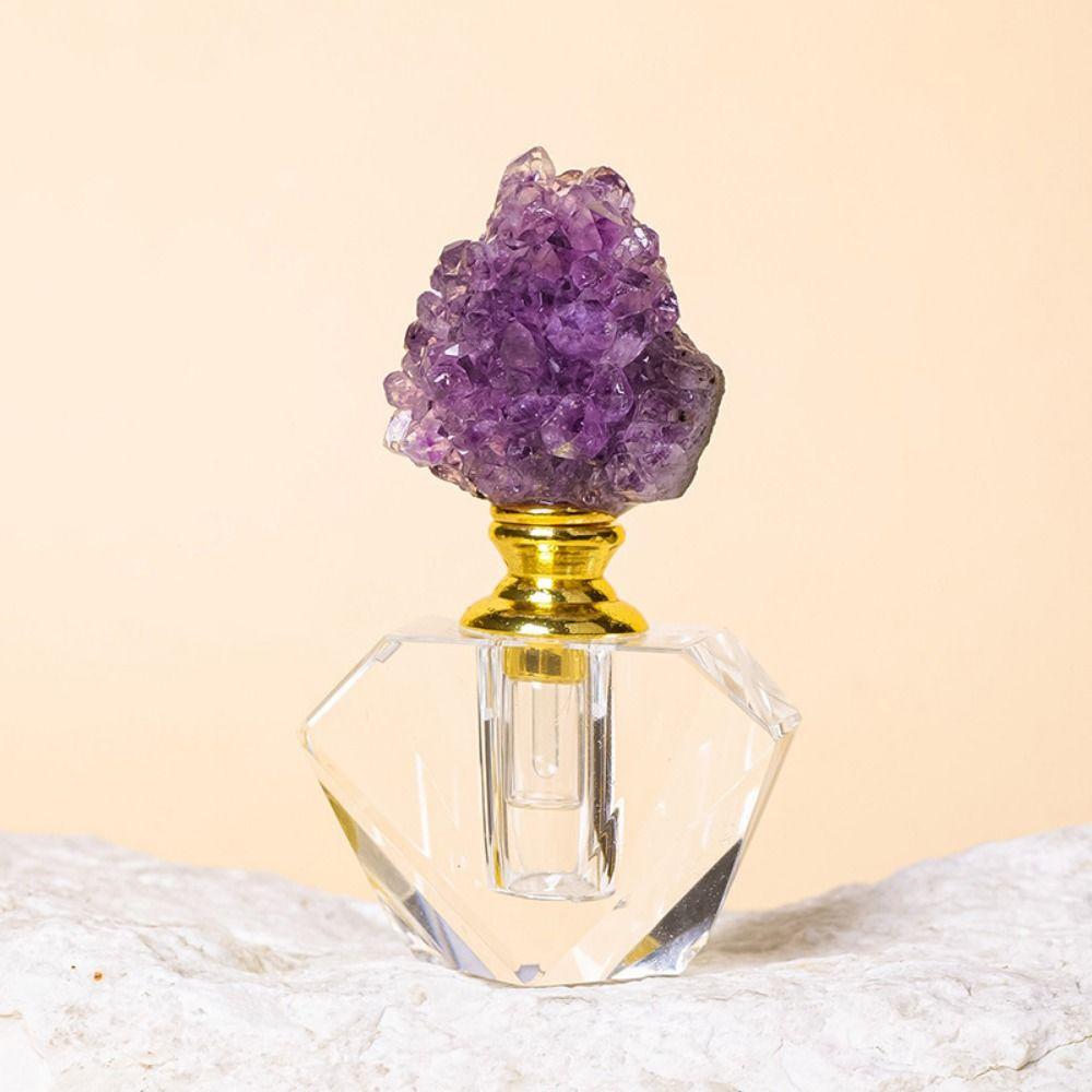 Empty Crystal Perfume Bottle Refillable Essential Oil Diffuser Bottle  Travel Cosmetic Containers