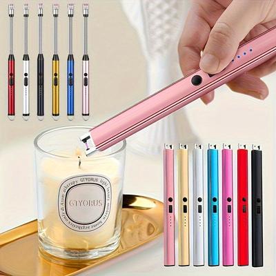 1PC Windproof and Fireless Electric Lighter, Kitchen Aromatherapy Candle Ignition Stick Gas Stove Intelligent Pulse Charging Ignition Gun Igniter