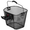 Panier à l'avant amovible SPRINGOS - Noir - Charge maximale 6 kg - Diamètre maximal 25 mm