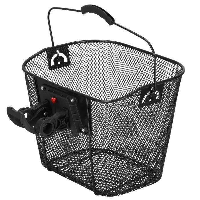 Panier à l'avant amovible SPRINGOS - Noir - Charge maximale 6 kg - Diamètre maximal 25 mm