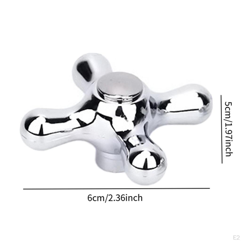 Mâner robinet Piesă de reparare din aliaj de zinc Premium rezistent la uzură Buton de robinet cu braț în cruce pentru