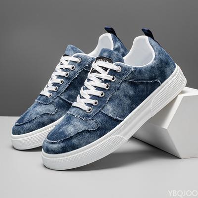Spring Niche Versatile Casual Board Shoes For Men Thick Soled Sports Leisure Daily Simple Comfortable Denim Cloth Shoes