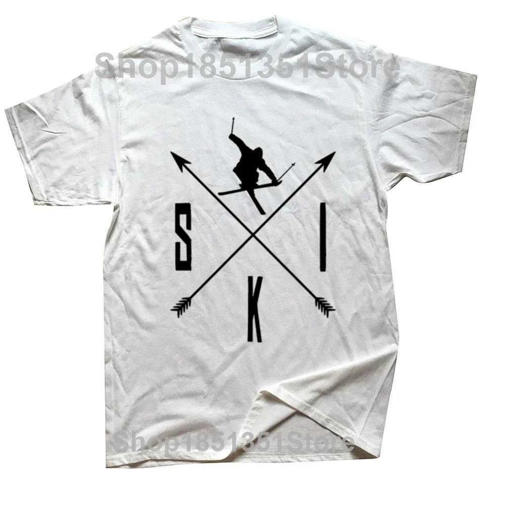 Outdoors Skiing T-shirt Ski Clothes Men Clothing Comfortable  Euro Size O-Neck Daily Casual Oversized Unisex Tees