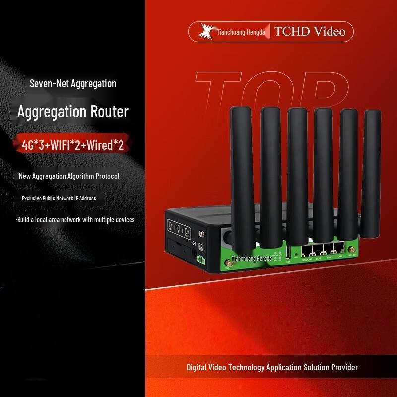 

TCHD-300PRO Industrial 4G Multi-Network Aggregation Router