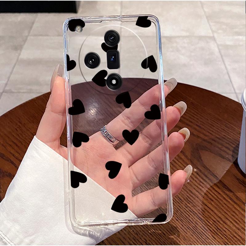 Case For OPPO Find X7 / X7 Ultra Pro 5G Clear Luxury Cute Love Rabbit Funny Pattern Slim Soft TPU Back Cover Silicone Phone Case