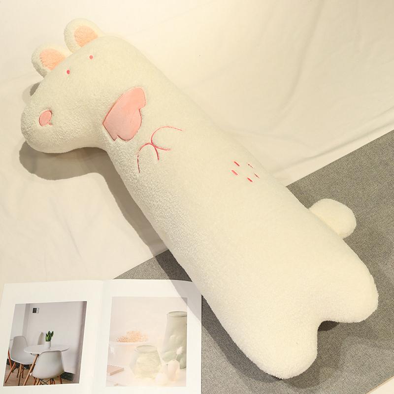 

80/100cm Cuddly Rabbit Fox Wolf Plush Pillow Cute And Charming Zoo Animal Gentle Plushie Peluche Doll Birth Date Present Room Decoration 80cm