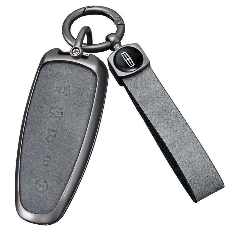 Premium Key Cover Compatible with Lincoln MKT and 2011-2013 Lincoln Navigator, with High-End Buckle