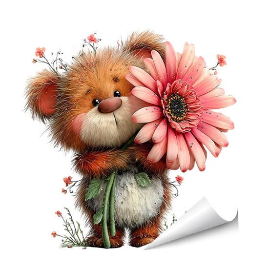 Adesivo Statico per Vetro Animali Cartoni Animati Rimovibile Impermeabile Decalcomania Decorativa per Finestra Casa Ufficio Soggiorno